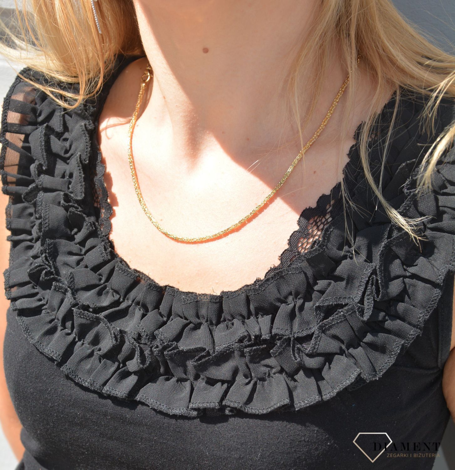 Złoty łańcuszek 585 królewski (bizantina) 1380-050 (1).jpg